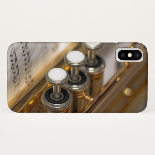Instrumente für Trompeten und Noten Case-Mate iPhone Hülle (Rückseite (Horizontal))