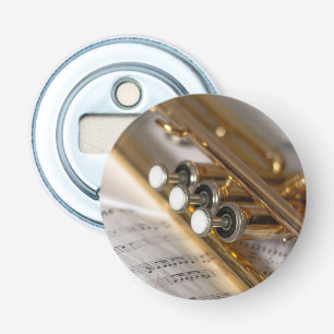 Instrumente für Trompeten und Noten Flaschenöffner