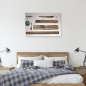 Instrumente (Holz, Elfenbein, Bronze und en Leinwanddruck (Insitu (Schlafzimmer))