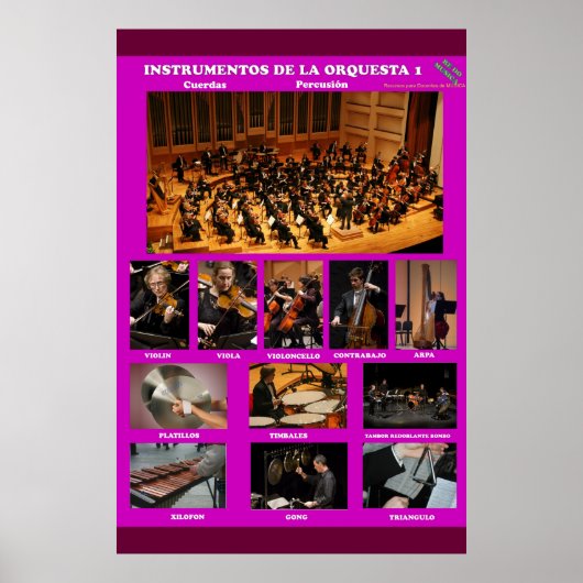 instrumente inszeniert I Instruments Orchestra I Poster (Vorne)