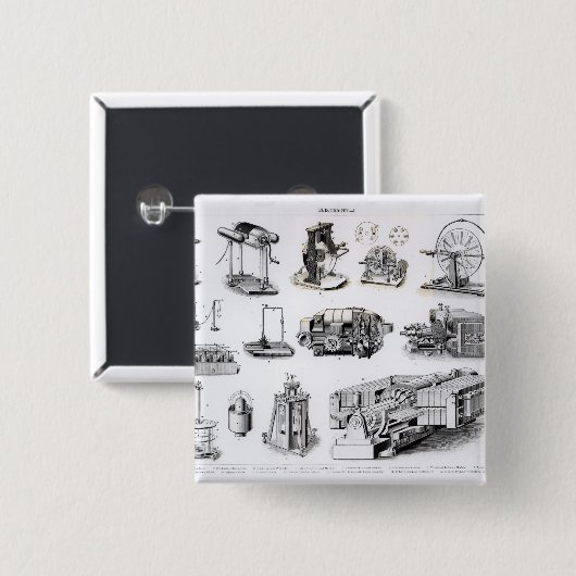 Instrumente zur Entdeckung und zum Gebrauch Button (Vorne & Hinten)