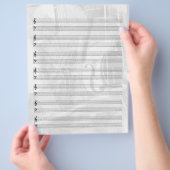 Instrumentenpapier in Silber Flyer (Hand)