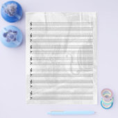 Instrumentenpapier in Silber Flyer (Einzeln)