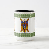 Insular Art "Eagle of John" Illuminated Manuskript Zweifarbige Tasse (Mittel)