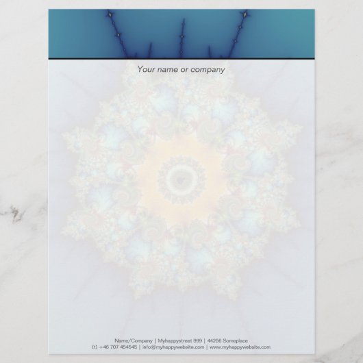 Insular - Mandelbrot Art Briefbogen (Vorderseite)