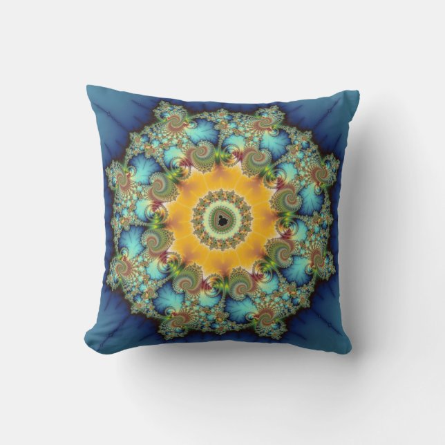 Insular - Mandelbrot Art Kissen (Vorderseite)