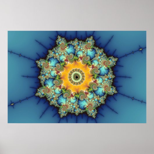 Insular - Mandelbrot Art Poster (Vorne)