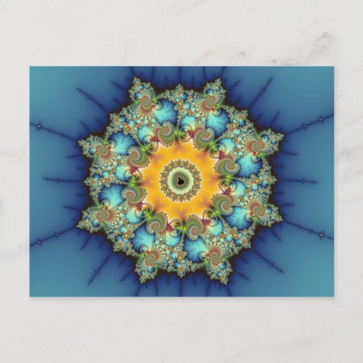 Insular - Mandelbrot Art Postkarte (Vorderseite)