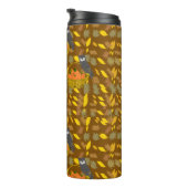 🦉 Insulated Bottle Owl and Pumpkin Patch Fall Rep Thermosbecher (Nach rechts gedreht)