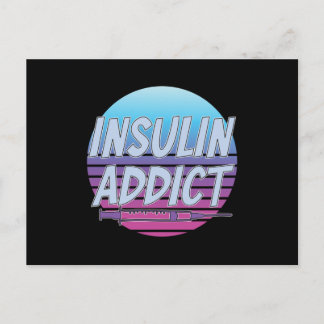 Insulin angewendet postkarte