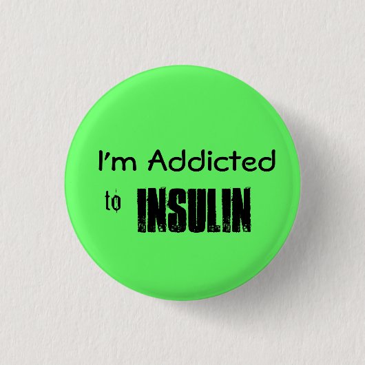 Insulin Button (Vorderseite)