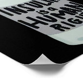 Insulin ist ein Human Right Diabetes-Bewusstsein f Poster (Ecke)