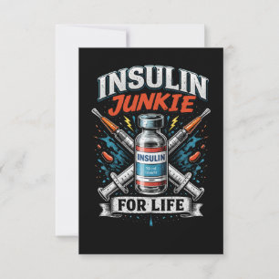 Insulin-Junkie fürs Leben Dankeskarte