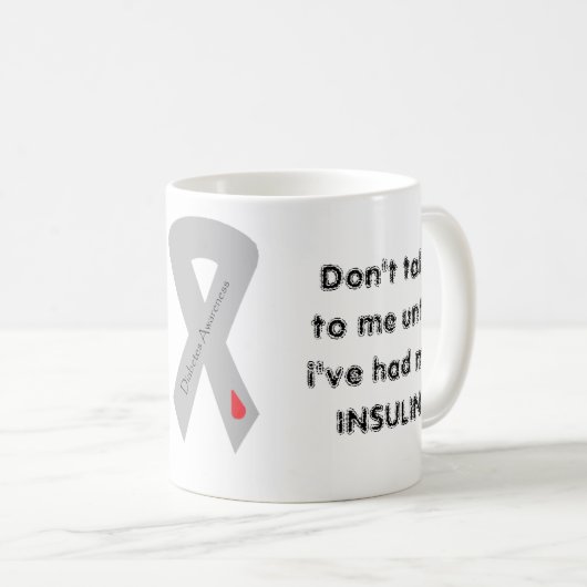 Insulin-Kaffee-Tasse Kaffeetasse (VorderseiteRechts)