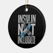 Insulin Nicht eingeschlossen Diabetes Typ 1 Keramik Ornament (Links)