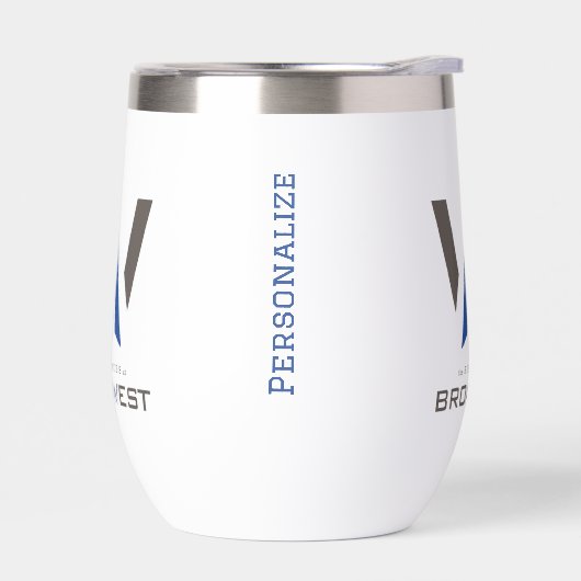 Insuline Wine Tumbler - Big Logo - Blau (Links)