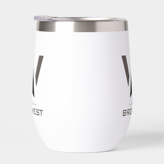 Insuline Wine Tumbler - Big Logo - Schwarz (Rechts)