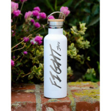 Insulinmatte Weiße "KAMPF" Wasserflasche