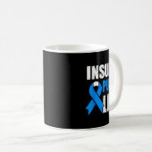 Insulinpumpen-Leben Diabetes-Bewusstsein Kaffeetasse (VorderseiteRechts)