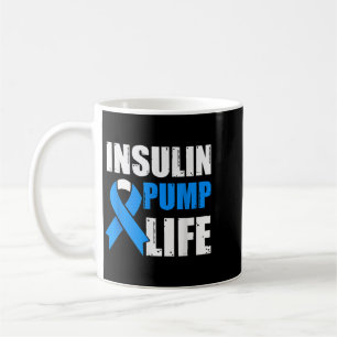 Insulinpumpen-Leben Diabetes-Bewusstsein Kaffeetasse