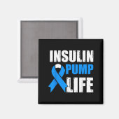 Insulinpumpen-Leben Diabetes-Bewusstsein Magnet (Vorderseite/Rückseite)