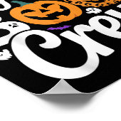 Insurance Agent Boo Crew Halloween Matching Spooky Poster (Ecke)