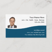 Insurance Agent Foto Business Cards Visitenkarte (Vorderseite)