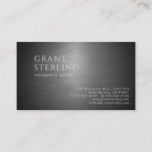 Insurance Agent Metallic QR Code Visitenkarte (Vorderseite)