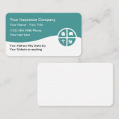 Insurance Agent Multi Line Business Cards Visitenkarte (Vorne/Hinten)
