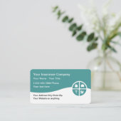 Insurance Agent Multi Line Business Cards Visitenkarte (Stehend Vorderseite)