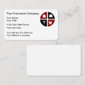 Insurance Agent Multi Line Business Cards Visitenkarte (Vorne/Hinten)