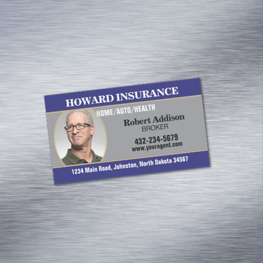 Insurance Agent or Any Company Magnetische Visitenkarte (Beispiel)