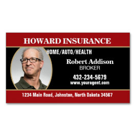 Insurance Agent or Any Company Magnetische Visitenkarte