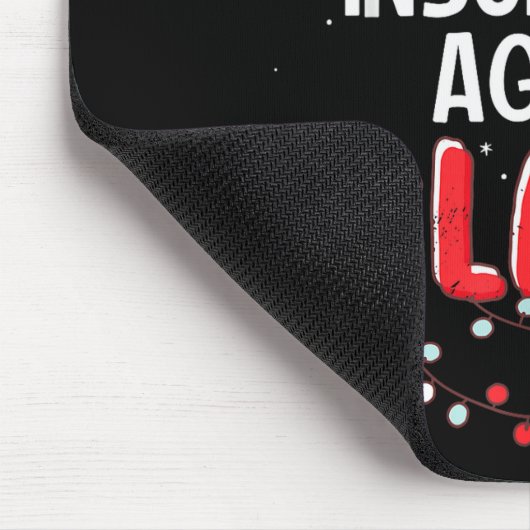 Insurance Agent Santa Claus Christmas Matching Cos Mousepad (Ecke)