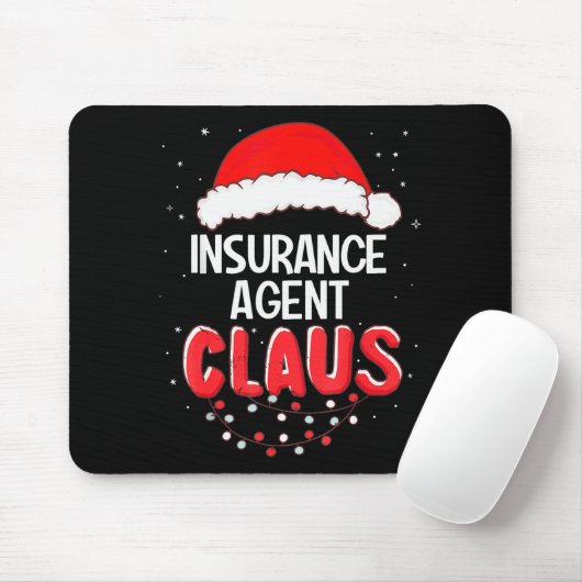 Insurance Agent Santa Claus Christmas Matching Cos Mousepad (Mit Mouse)