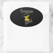 Insurance Chick #4 Ovaler Aufkleber (Tasche)