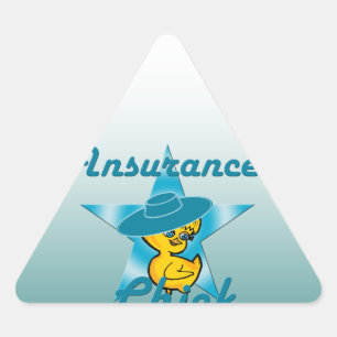 Insurance Chick #7 Dreieckiger Aufkleber