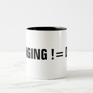 INSZENIERUNG! = ENTWICKLER ZWEIFARBIGE TASSE