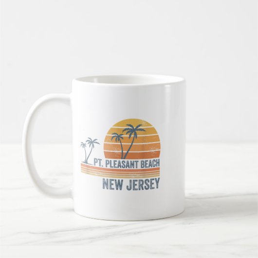 Int Pleasant Beach New Jersey Nj Boy Girl Men Wome Kaffeetasse (Links)