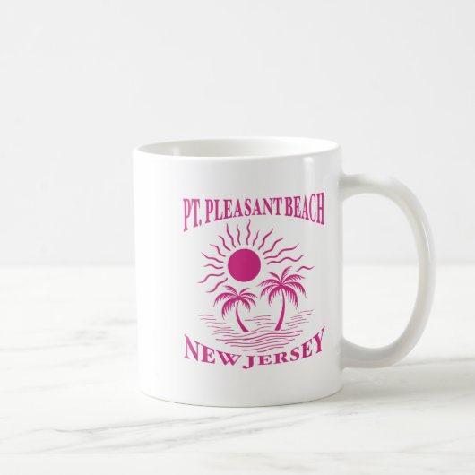 Int Pleasant Beach New Jersey Nj Boy Girl Men Wome Kaffeetasse (Rechts)