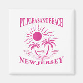 Int Pleasant Beach New Jersey Nj Boy Girl Men Wome Magnet (Vorne)
