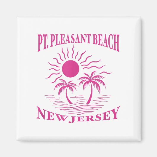 Int Pleasant Beach New Jersey Nj Boy Girl Men Wome Magnet (Vorne)