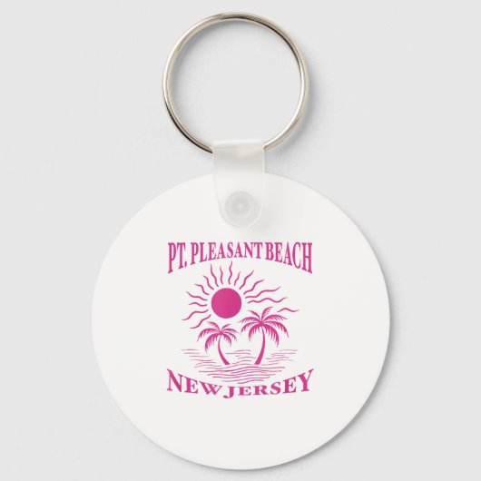 Int Pleasant Beach New Jersey Nj Boy Girl Men Wome Schlüsselanhänger (Vorderseite)