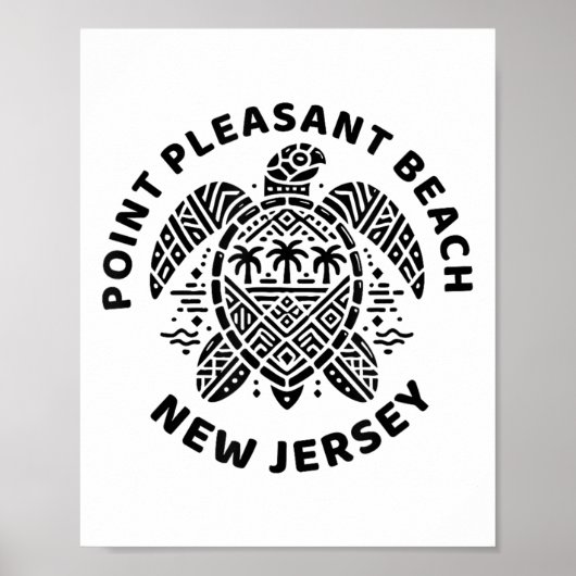 Int Pleasant Beach New Jersey Nj Junge Mädchen Män Poster (Vorne)