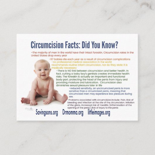 Intactivism Info-Karten Visitenkarte (Vorderseite)