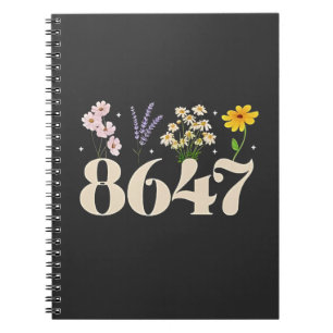 intage 8647, Anti Trump, Feministin der Blumenwelt Notizblock