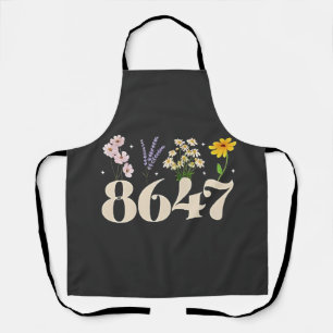 intage 8647, Anti Trump, Feministin der Blumenwelt Schürze