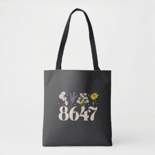 intage 8647, Anti Trump, Feministin der Blumenwelt Tasche
