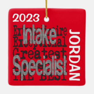 Intake Specialist Extraordinaire CUSTOM Keramikornament