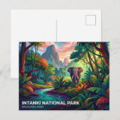 Intanki-Nationalpark Indien Postkarte (Vorne/Hinten)